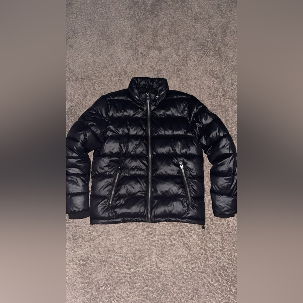 Guess Black Quilted Puffer Jacket